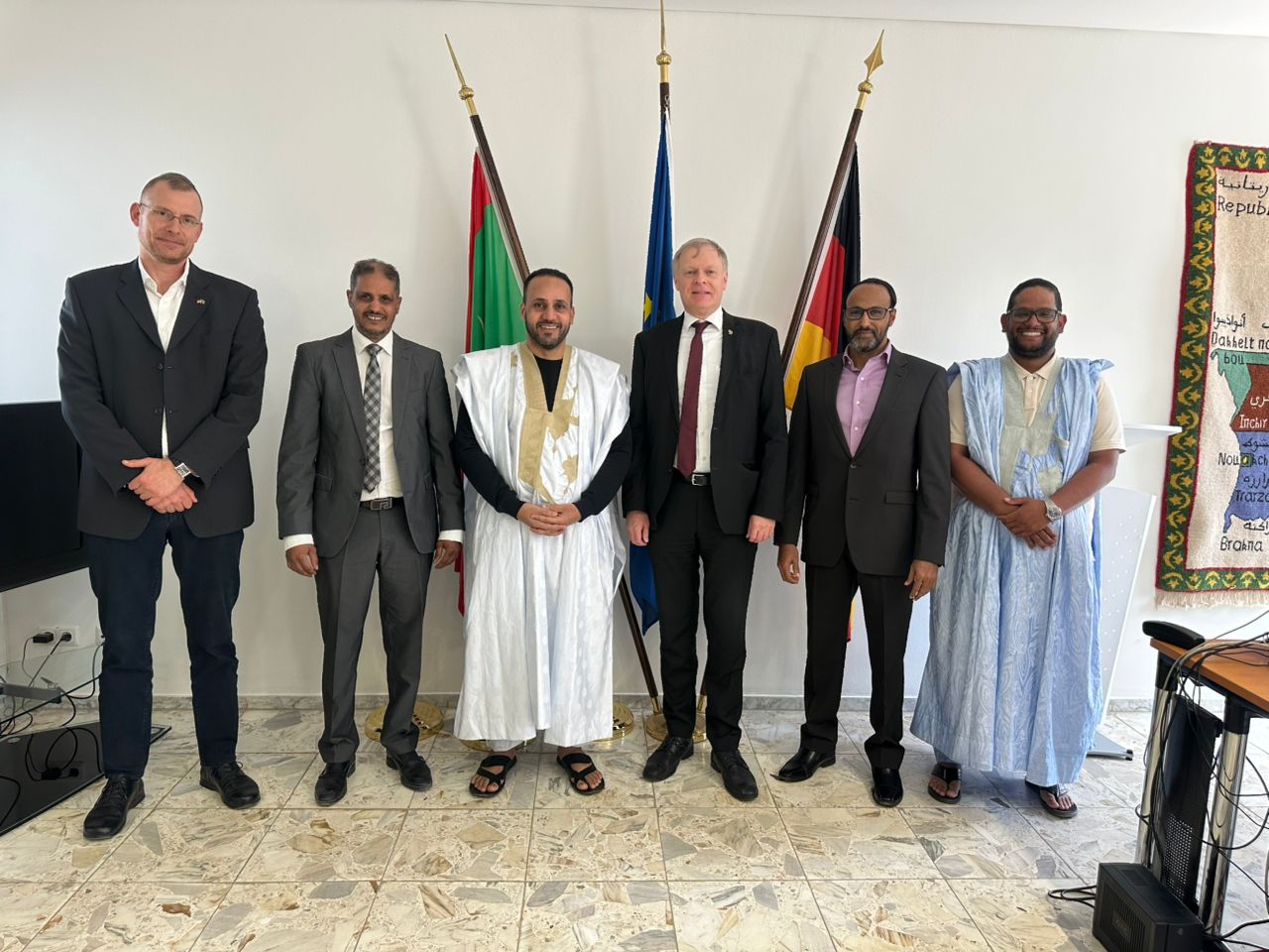 Besuch des Vorstands der  (MDI) bei der Deutschen Botschaft in Nouakchott